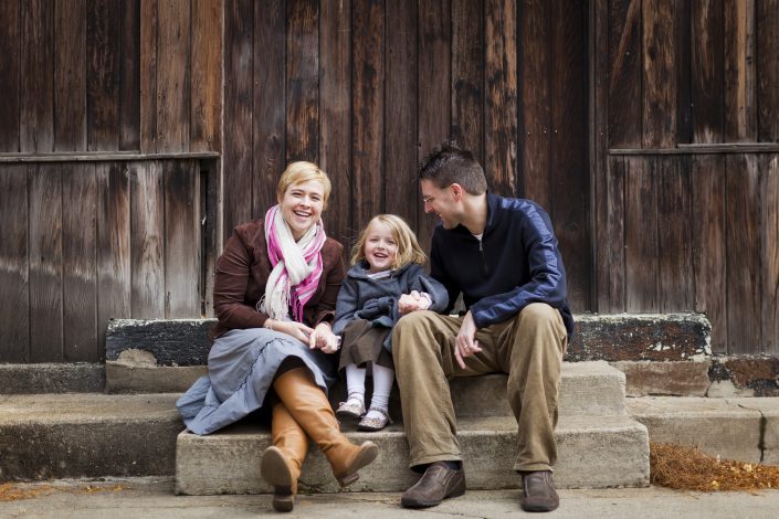 Robinson Family portraits in Chicago during the fall season.