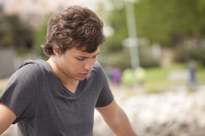 Sad young man